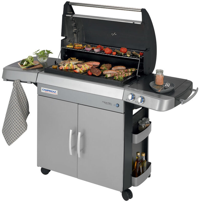Campingaz 3 Series RBS L Barbecue Zona cottura Gas Nero, Grigio 9400 W