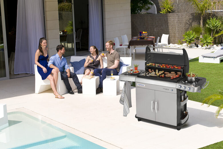 Campingaz 4 Series RBS LXS Barbecue Zona cottura Gas Nero, Grigio 12400 W