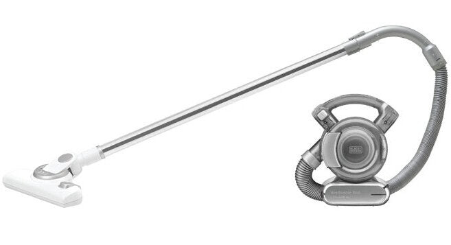 Black & Decker PD1820LF aspirapolvere senza filo Nero, Cromo Senza sacchetto