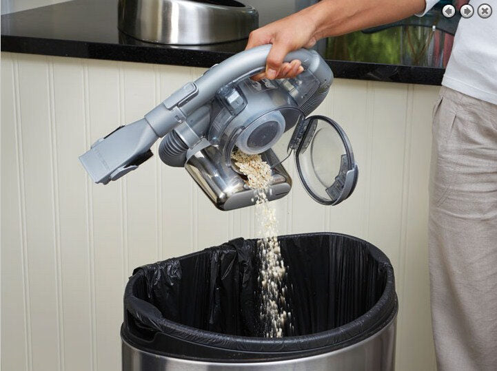 Black & Decker PD1820LF aspirapolvere senza filo Nero, Cromo Senza sacchetto
