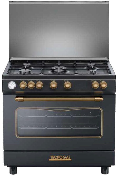Tecnogas D965GVN cucina Piano cottura Gas Nero