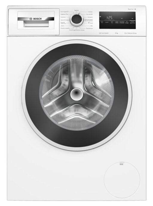 Bosch WAN28219IT Serie 4 Lavatrice A Libera Installazione 9 Kg, 1400 Giri, Classe A, Bianco, 15 Programmi