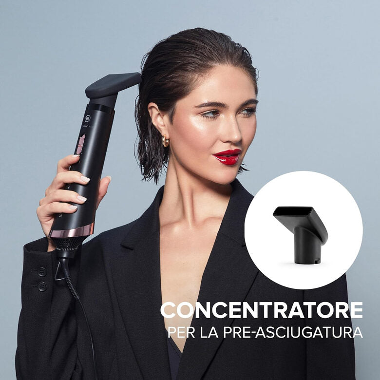 Bellissima Imetec Ceramic Air, Modellatore aria calda 3 in 1, per capelli corti e medi, 800 W, modella e asciuga, rivestimento ceramico, 2 combinazioni aria/temperatura, colpo aria fredda, c