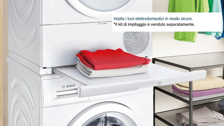 Bosch Serie 4 WTH85218II Asciugatrice a pompa di calore 8 kg Bianco