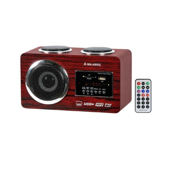 New Majestic AH-173 USB SD Portatile Legno