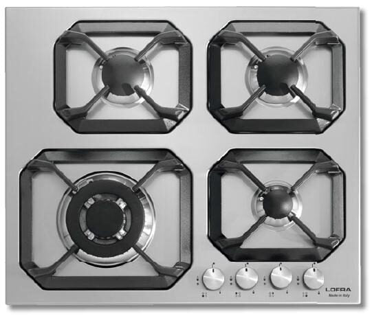 Lofra HLS6G0 Piano Cottura Stainless steel Da incasso Gas 4 Fornello(i)
