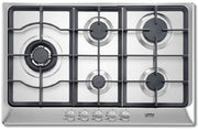 Lofra HDS7T0 Piano Cottura Stainless steel Da incasso Gas 5 Fornello(i)