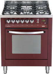 Lofra PR76MFT/C Cucina Gas Borgogna A-15%