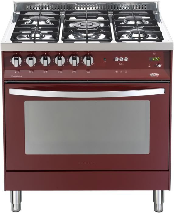 Lofra PRG86MFT/C Cucina Gas Borgogna A