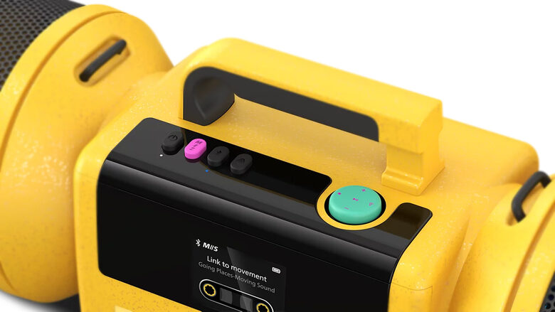 Philips The Tube Altoparlante portatile stereo Giallo 140 W