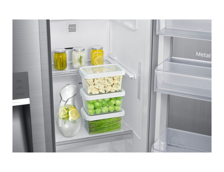 Samsung RH57H90707F frigorifero side-by-side Libera installazione 570 L Acciaio inossidabile