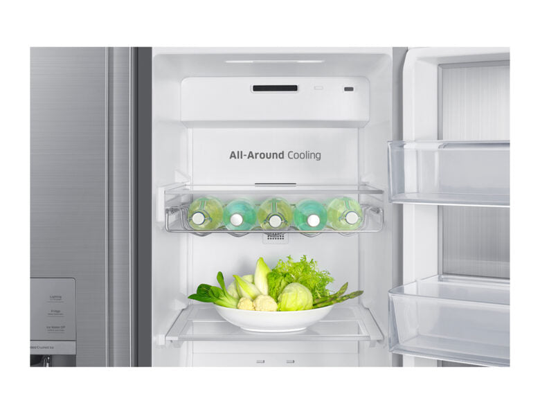 Samsung RH57H90707F frigorifero side-by-side Libera installazione 570 L Acciaio inossidabile