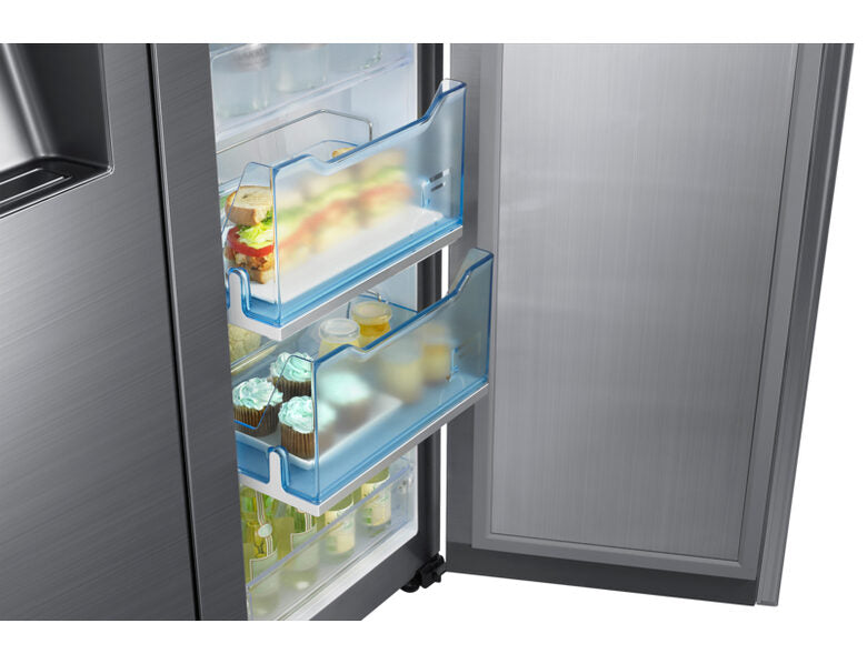 Samsung RH57H90707F frigorifero side-by-side Libera installazione 570 L Acciaio inossidabile