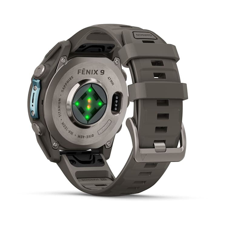 Garmin fēnix 9 3,56 cm (1.4") AMOLED 47 mm Digitale 454 x 454 Pixel Touch screen Titanio Wi-Fi GPS (satellitare)
