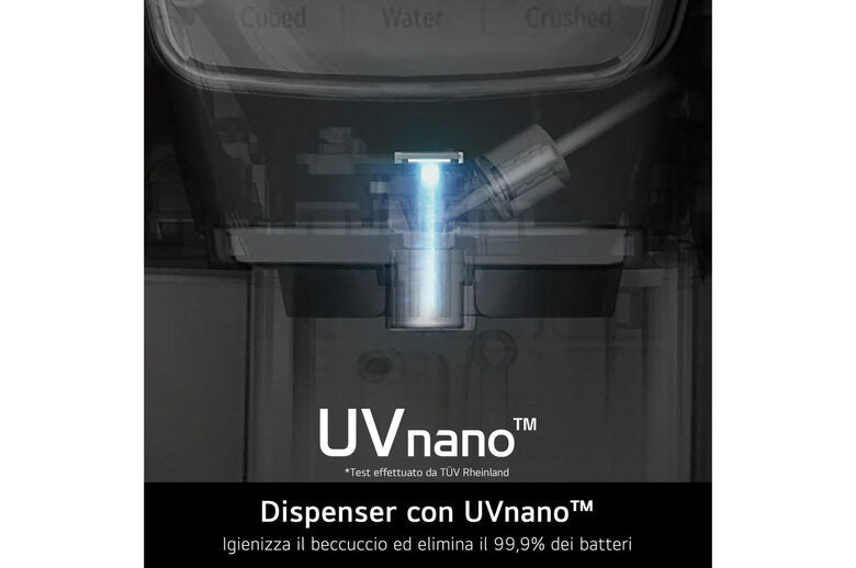 LG GML960PYBE Frigorifero Multidoor (E) 641L Wi-Fi Dispenser con allaccio UVnano Metal Fresh Porte piatte Argento