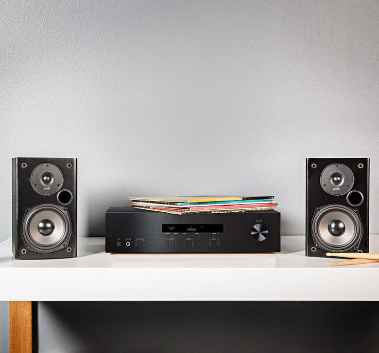 Polk Audio Coppi di Diffusori T15 Bookshelf a 2 Vie, Coppia Nero
