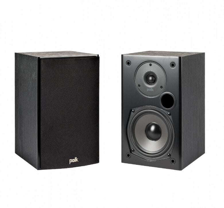 Polk Audio Coppi di Diffusori T15 Bookshelf a 2 Vie, Coppia Nero
