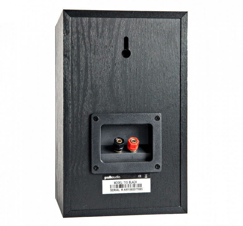 Polk Audio Coppi di Diffusori T15 Bookshelf a 2 Vie, Coppia Nero