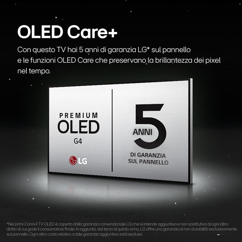 LG Oled83G45LW Televisione Smart TV 83 Pollici Oled Evo 4K Serie G4 Dolby Vision
