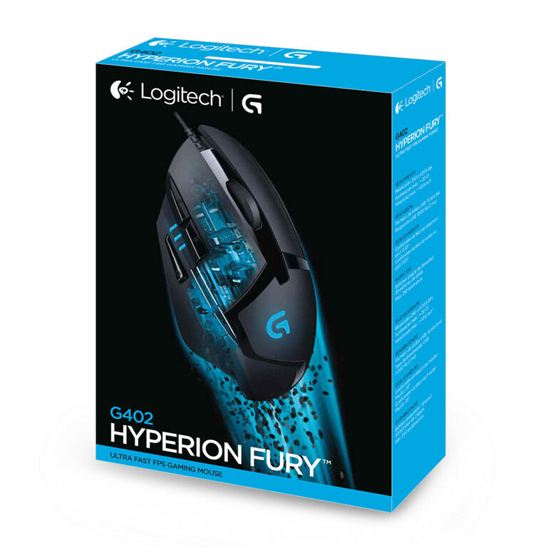 Logitech G402 Hyperion Fury mouse Mano destra USB tipo A 4000 DPI