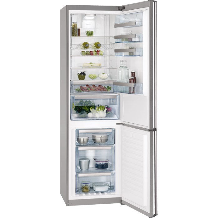 AEG S93820CMX2 frigorifero con congelatore Libera installazione 350 L Acciaio inossidabile