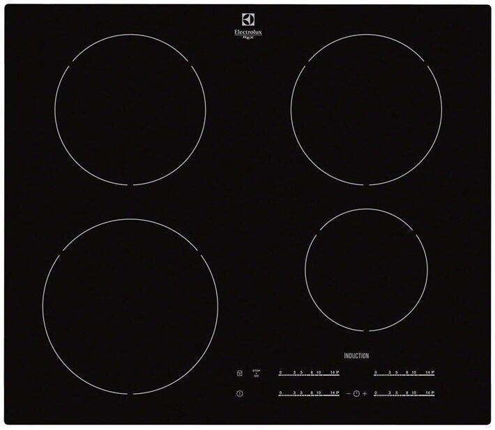 Electrolux KTI6400E piano cottura Nero Da incasso Piano cottura a induzione 4 Fornello(i)