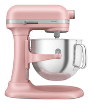 KitchenAid 5KSM70SHXEDR Sbattitore con base 375 W Grigio, Rosa, Acciaio inox