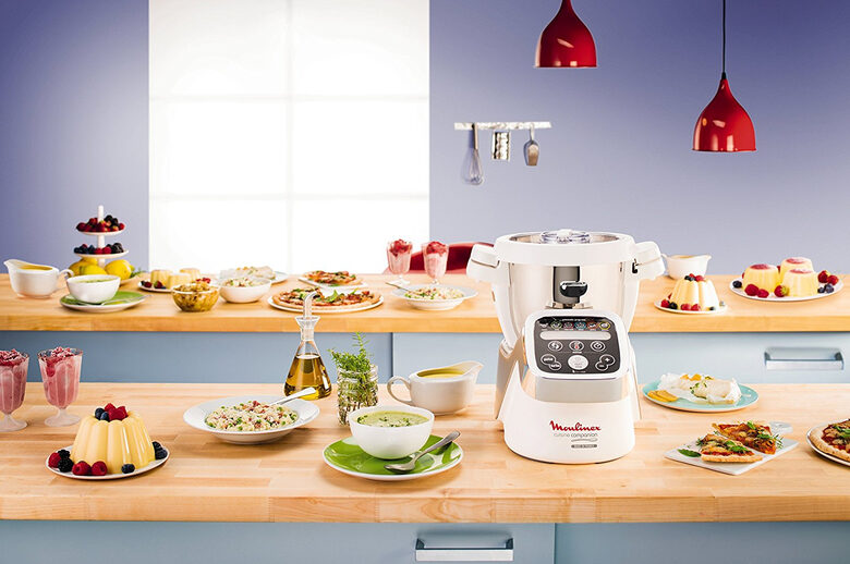Moulinex Cuisine Companion robot da cucina 1550 W 4,5 L Argento, Bianco