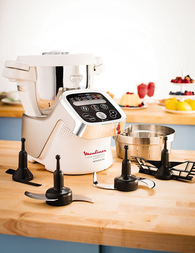 Moulinex Cuisine Companion robot da cucina 1550 W 4,5 L Argento, Bianco