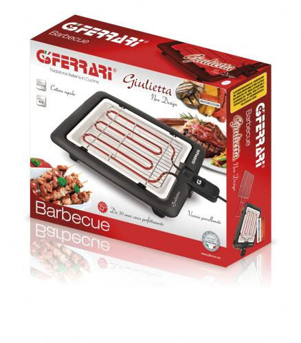 G3 Ferrari G10024 barbecue per l'aperto e bistecchiera Grill Da tavolo Elettrico Nero 2000 W