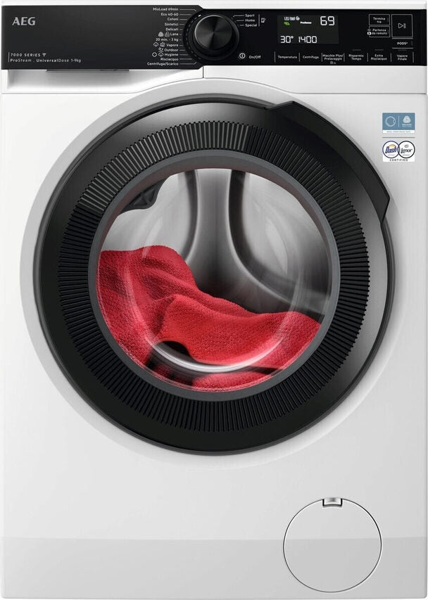 AEG Series 7000 LAVATRICE CARICA FRONTALE 9 KG CLASSE A-20% 1400 GIRI LR7FH94VY MADE IN EUROPE