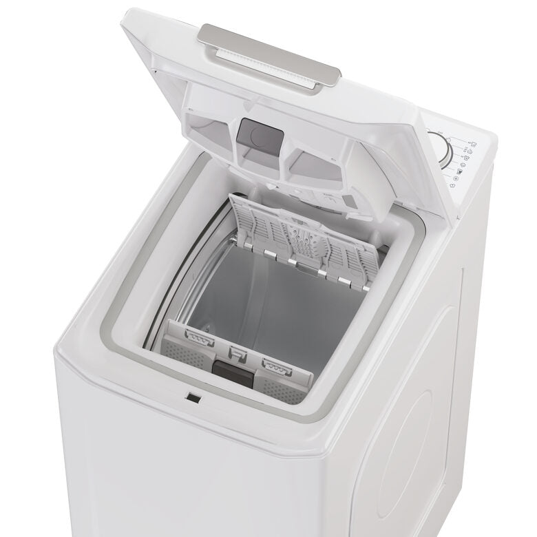 Candy TCA284TM5-S ProWash 500 Lavatrice A Carica Dall'alto Libera Installazione 8 Kg, 1200 Giri, Smart Drum Opening, App hOn, Motore Inverter, Classe A, Bianco