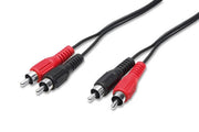 nuovaVideosuono 3/09 cavo audio 5 m 2 x RCA Nero, Rosso