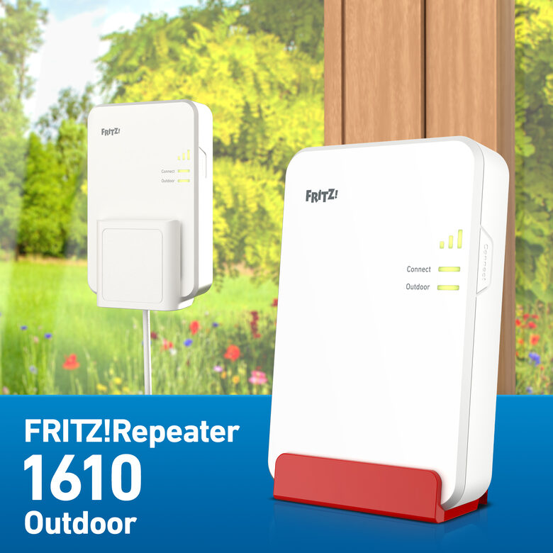 Repeater FRITZ! 1610 Outdoor Ripetitore di rete 3000 Mbit/s Bianco