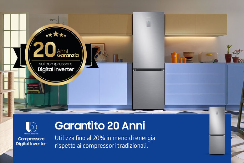 Samsung RB34C775CS9 Frigorifero Combinato EcoFlex AI 1.85m 344L