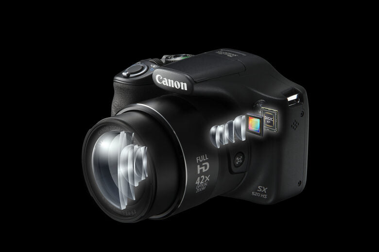 Canon PowerShot SX520 HS 1/2.3" Fotocamera Bridge 16 MP CMOS 4608 x 3456 Pixel Nero