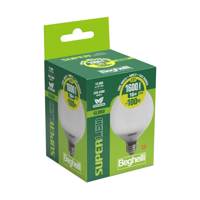 Beghelli SuperLED Globo lampada LED Bianco freddo 4000 K 16 W E27 F