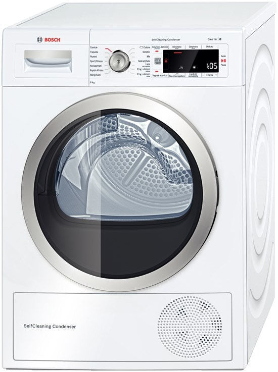 Bosch Logixx 8 WTW87568IT asciugatrice Caricamento frontale 8 kg A++ Bianco