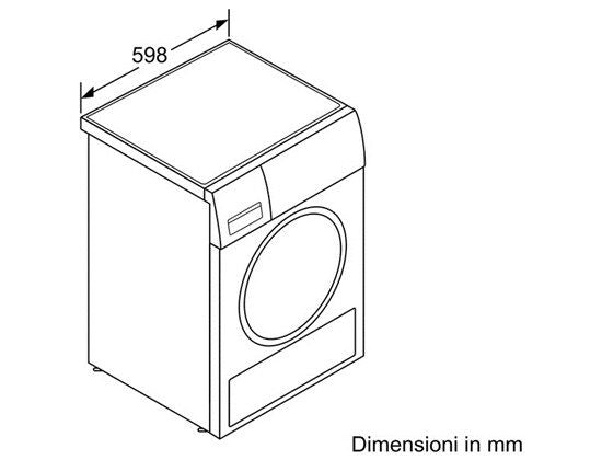 Bosch Logixx 8 WTW87568IT asciugatrice Caricamento frontale 8 kg A++ Bianco