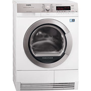 AEG T87680IH asciugatrice Libera installazione Caricamento frontale 8 kg A+++ Argento, Bianco