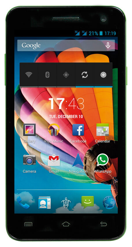 Mediacom PhonePad Duo S501 12,7 cm (5") Doppia SIM Android 4.4 3G 1 GB 8 GB 2250 mAh Verde