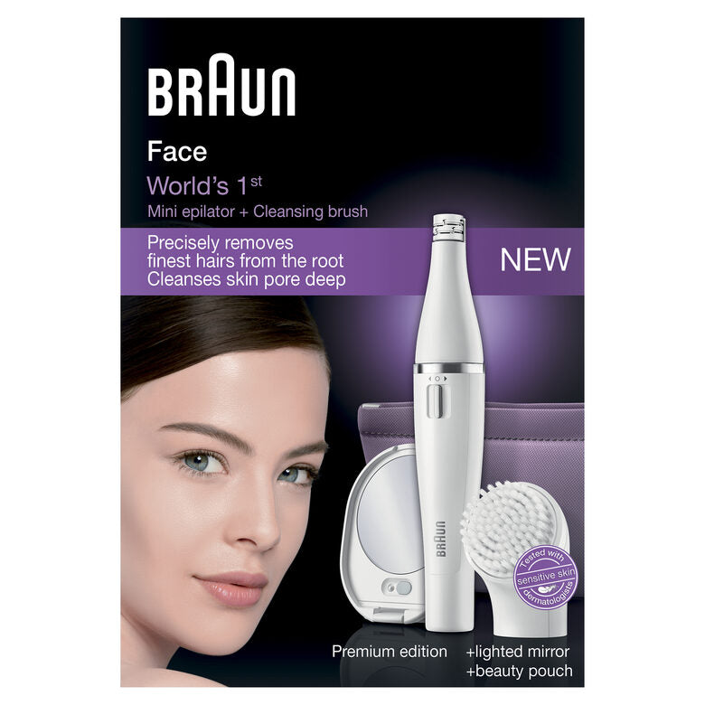 Braun SE830 Face 10 pinzette Bianco
