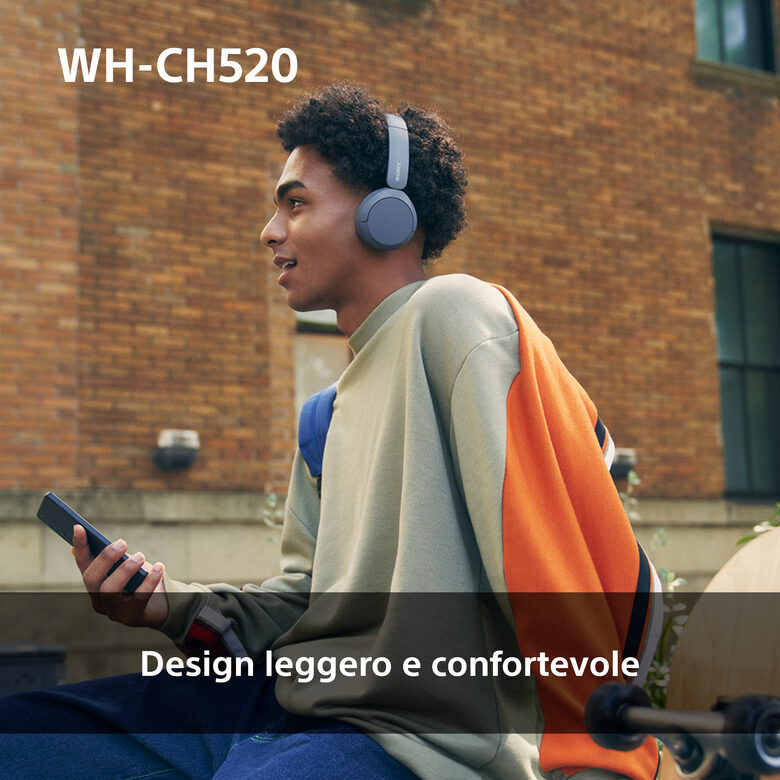 Sony WHCH520P.CE7 cuffia e auricolare Wireless A Padiglione Musica e Chiamate USB tipo-C Bluetooth Rosa