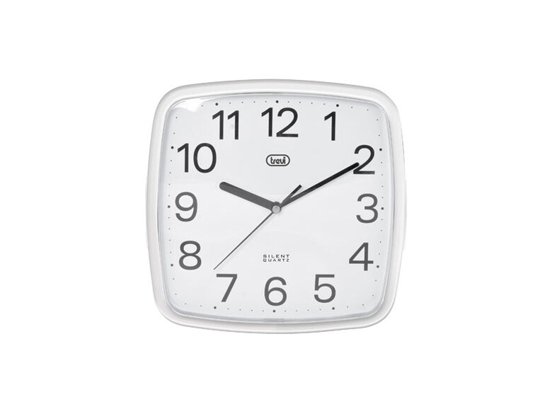 Trevi OM 3305 Orologio da parete meccanico Quadrato Bianco