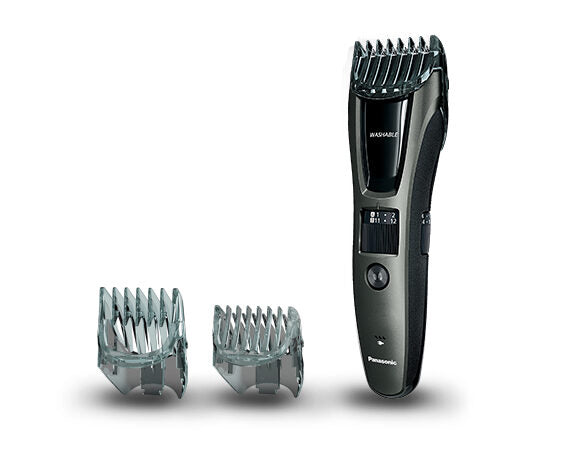 Panasonic ER-GB60, Regolabarba e tagliacapelli, 2 pettini accessori, Lavabile, Nero