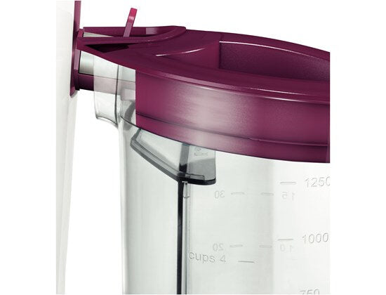 Bosch MES25C0 spremiagrumi Centrifuga spremiagrumi 700 W Ciliegio, Trasparente, Bianco