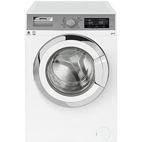 Smeg WHT814LSIT lavatrice Caricamento frontale 8 kg 1400 Giri/min Argento, Bianco