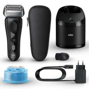 Braun Series 8 8560cc Wet & Dry Rasoio Trimmer Nero