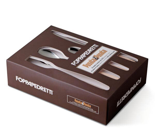 Foppapedretti 9901343196 set di posate 24 pz Noce
