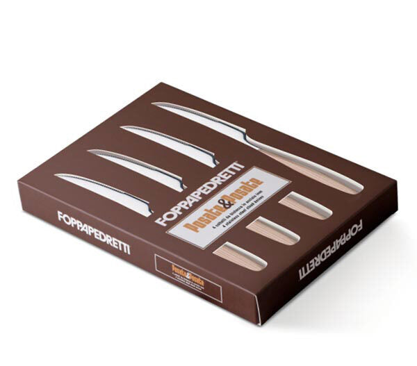 Foppapedretti 9901343296 set di posate 4 pz Noce